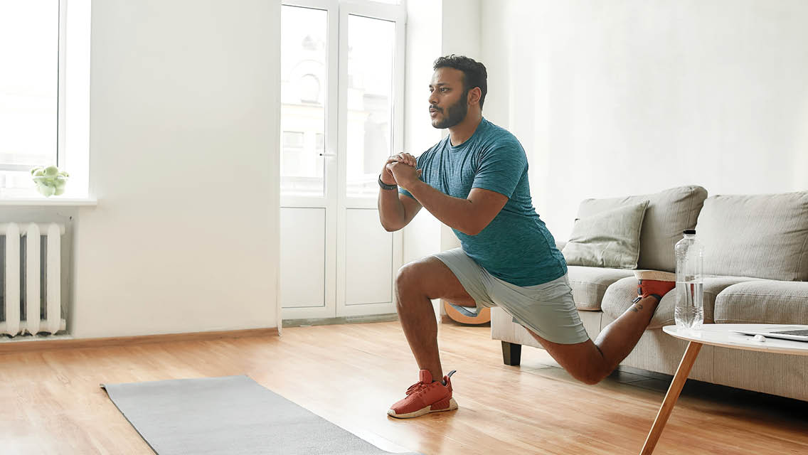 Illustration of a morning movement routine